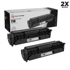 LD Reman Toner Cartridge Replacements for Canon 118 Black 2-Pack picture