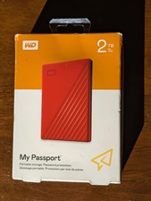 New WD 2TB My Passport USB 3.2 Red Portable hard drive WDBYVG0020BRD-WESN picture