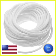 uxcell 3/8 Inch x 100 Ft Split Wire Loom Tubing White picture