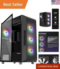 i3 Neo Gaming Desktop Computer Case - RGB Lighting & Spacious Design Included picture