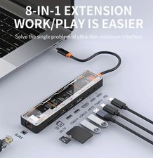 USB-C Hub (8-in-1) 100W PD3.0 Charge, 4K 60Hz 2K 144Hz HDMI 2.0, 3 x 5Gbps TF SD picture