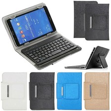 Universal USB Keyboard Folio Leather Case Stand Cover For 8/9/10 Inches Tablet picture