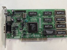 Union TD9685 Trident ProVidia 9685 PCI Graphics Card VGA S-Video RCA 4MB picture