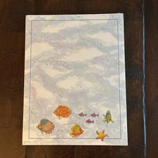 GREAT PAPERS Letterhead 100 Sheets FANCY FISH 8.5” x 11” NOS; Sealed picture