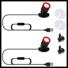 Compact LED Spotlights 2-Pack – USB Powered for Indoor Shelves & Cabinets picture