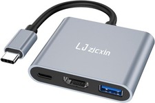 USB-C to HDMI Adapter 4K 100W PD USB 3.0 Multiport Converter USB Type C, Gray picture