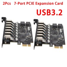 2X 7-Port PCIE Expansion Card PCIE To USB3.2 Expansion Card 5Gbps for PC picture