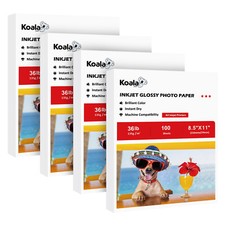 400 Sheets Koala Inkjet Printer Photo Paper 8.5x11 Glossy 36 lb DIY Bag Brochure picture