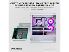 Phanteks XT View Matrix Mid-Tower ATX Gaming PC Case, 600-LED Matrix Display, picture