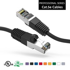 20 Pack of 25Ft CAT5E Shielded (FTP) Ethernet Network Booted Cable 15-200 Feet B picture