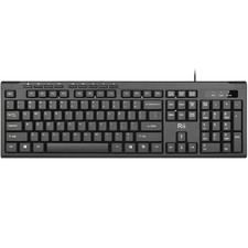 Ultra Slim Wired Keyboard for MAC PC RK907 USB Wired Keyboard Compact Black picture