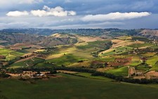 Landscape hills italy field Custom Gaming Mat Desk picture
