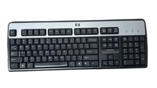 Lot of 2 HP KU-0316 434821-001 Black/Silver Standard USB-Wired Keyboard picture