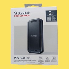 SANDISK Professional 2TB PRO-G40 External SSD Thunderbolt 3 (SDPS31H-002T-GBCND) picture