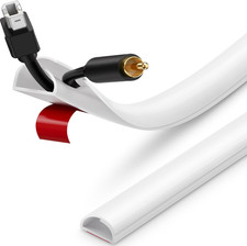 Cord Hider Wall, Self-Closing D-Shape Cord Covers for Wires, 39In picture