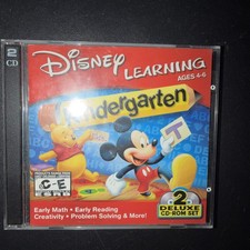 Disney Learning Ages 4-6 Kindergarten Deluxe 2-Disc CD-ROM Set, Interactive 2000 picture