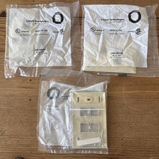Lot Of 3 Lucent Technologies M14L-246 4 port faceplate Ivory 108168550 picture