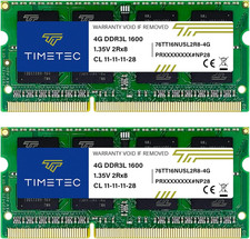 8GB Kit(2X4Gb) DDR3L / DDR3 1600Mhz PC3L-12800 / PC3-12800 Non-Ecc Unbuffered 1. picture