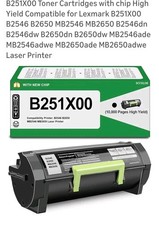 Lexmark B251X00 Black Extra High Yield Toner Cartridge Sealed With Open Box picture