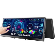 12.3 Portable Touchscreen Monitor,1920*720 IPS Mini Touch Screen,Travel Displ... picture