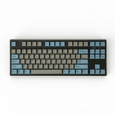 Leopold FC750RBT PD Grey/Blue TKL Mechanical Keyboard Cherry MX Bluetooth picture