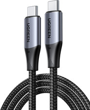 240W USB C to USB C Cable, USB 3.2 Gen 2 10Gbps, 4K Video, 3.3Ft picture