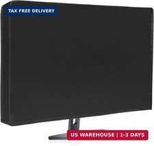 Waterproof Computer Monitor Dust Cover, Luxiv Black Full Body Cover for Computer picture