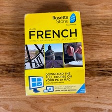 Rosetta Stone French Levels 1-3 NEW Factory Sealed PC Mac Language Course picture