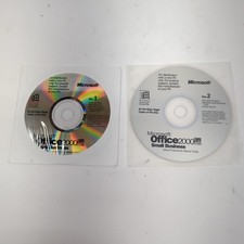 Microsoft Office 2000 Small Business Edition Disc 1 & 2 OEM Word Excel Publisher picture