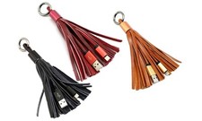 Leather Tassel 8 Pin Lightning to USB Cable Sync Data Charger Apple iPhone iPad picture