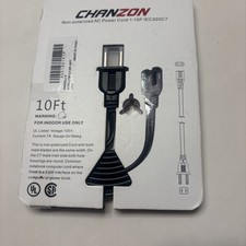 Chanzon Non-polarized AC Power Cord 1-15P IEC320C7 NEW 6 Feet  picture
