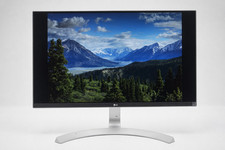 LG 27MU88-W 27in 4K UHD IPS Monitor USB-C HDMI DisplayPort USB Hub White Stand picture
