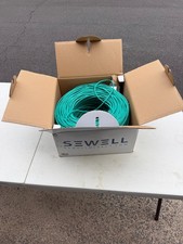 Sewell SolidRun Cat5e Bulk Cable 1000ft UTP 24 AWG Green Network Wire Open Box C picture