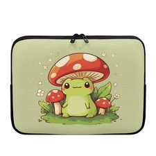 Tongluoye Mushroom Frog Laptop Sleeve for Women 15inch, Cute 2 picture