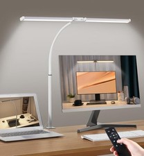 Led Desk Lamp for Home Office, Eye-care Architect Light with White and Sliver picture