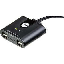 ATEN US224-AT USB 2.0 2-Port Switch Black picture