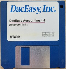 Vintage Floppy Diskette - DacEasy Accounting 4.4 Disks, 1993 picture