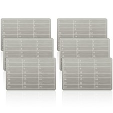 Moxweyeni 6 Pcs Plates Metal Wallet Crypto #50782, Stainless Steel picture