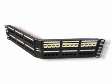 Panduit CPPLA48WBLY Modular Mini-Com Angled 48 Port Patch Panel picture