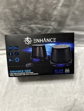 Enhance SB2 USB High-Excursion Speakers Blue LED Wired Gaming Desktop Laptop PC picture