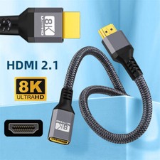 Jimier HDMI 2.1 UHD 8K60hz 4K120hz 48Gbs Extension Cable with Audio 3D HDMI Cord picture