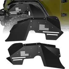 Front Inner Fender Liners for Jeep Wrangler JK/JKU 2007-2018, High-Strength C... picture