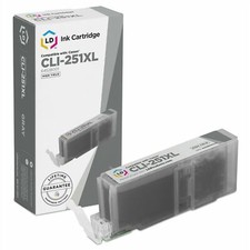 LD 6452B001 CLI251XLGY CLI251 Gray Ink Cartridge for Canon Printer picture
