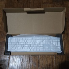 LANGTU Wired USB Backlit Full Size Keyboard, Enhanced Keys, Silver QWERTY EN picture