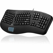 Adesso Tru-Form 450 Ergonomic 104-Key Membrane Wired Touchpad Keyboard picture