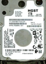HTS541010B7E610  P/N: 1W10082  DCM: HHNT2HB  FW: 03.01A03 HGST SATA 1TB WXB1 picture