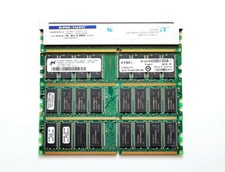 2.5GB Lot (4x) DDR1 Desktop RAM 2x 1GB + 2x 256MB PC3200 PC2700 PC2100 UDIMM picture