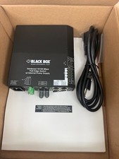 Black Box LPH240A-H-ST Hardened Industrial PoE Edge Switch 10/100 Mbps Open Box picture