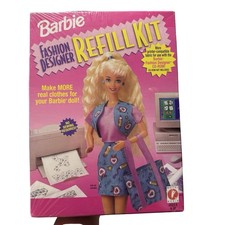 Barbie Fashion Designer Vintage refill Kit PC Print clothes 1996 Mattel New NIB picture
