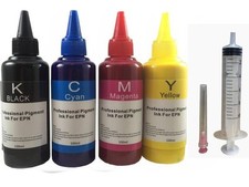 Bulk 4x100ml pigment refill ink fit for Epson T252  WF-3620 WF-3640 WF-7110 picture
